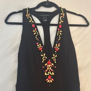 Victoria's Secret Black Dress with Colorful Embellishments